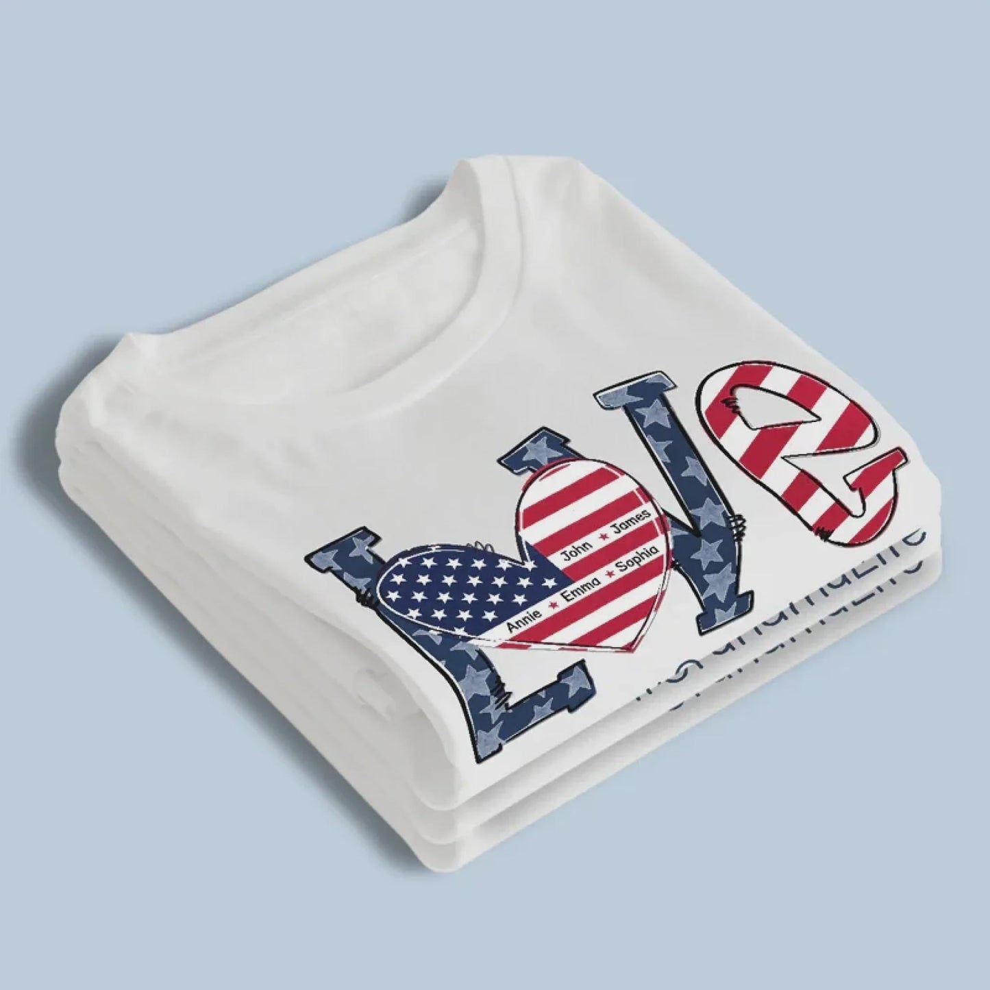 Personalized Grandma Shirt, Grandma Life Shirt, 4th of July Grandma Shirt, Patriotic Love Shirt, Gift for Grandma Custom Name