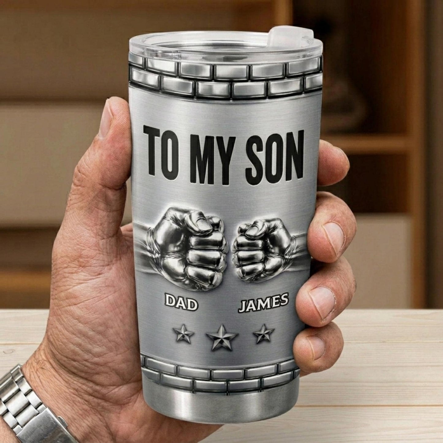 Personalized To My Son Tumbler, Fathers Day Gift From Dad, Custom Name Gift for Son, I’m Always Proud Of You, 20oz Coffee Travel Mug
