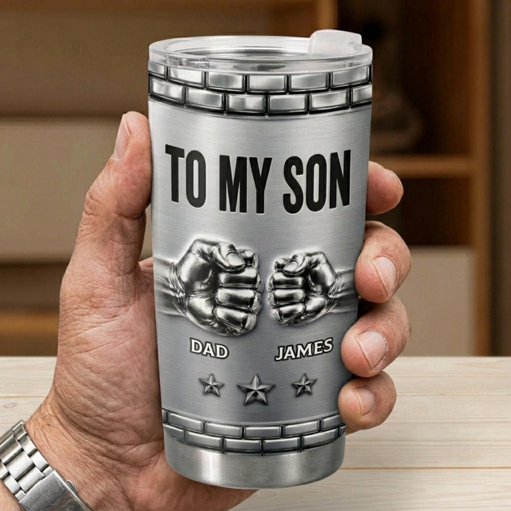Personalized To My Son Tumbler, Fathers Day Gift From Dad, Custom Name Gift for Son, I’m Always Proud Of You, 20oz Coffee Travel Mug