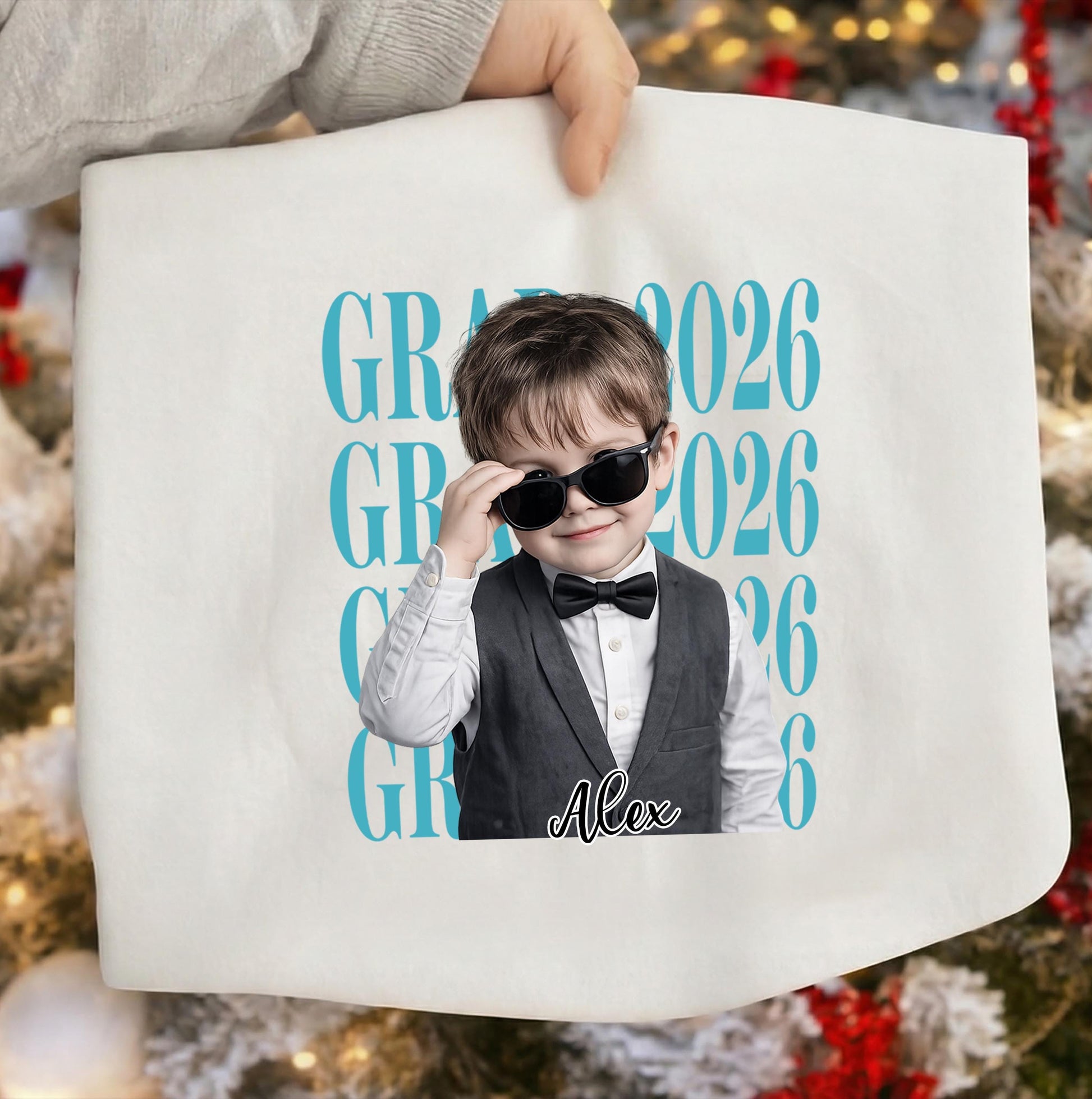 Personalized Graduation Shirt 2026 Custom Photo Shirt, Class of 2026 Kids Tee, Graduation Gift for Son, Kindergarten Preschool Grad Shirt