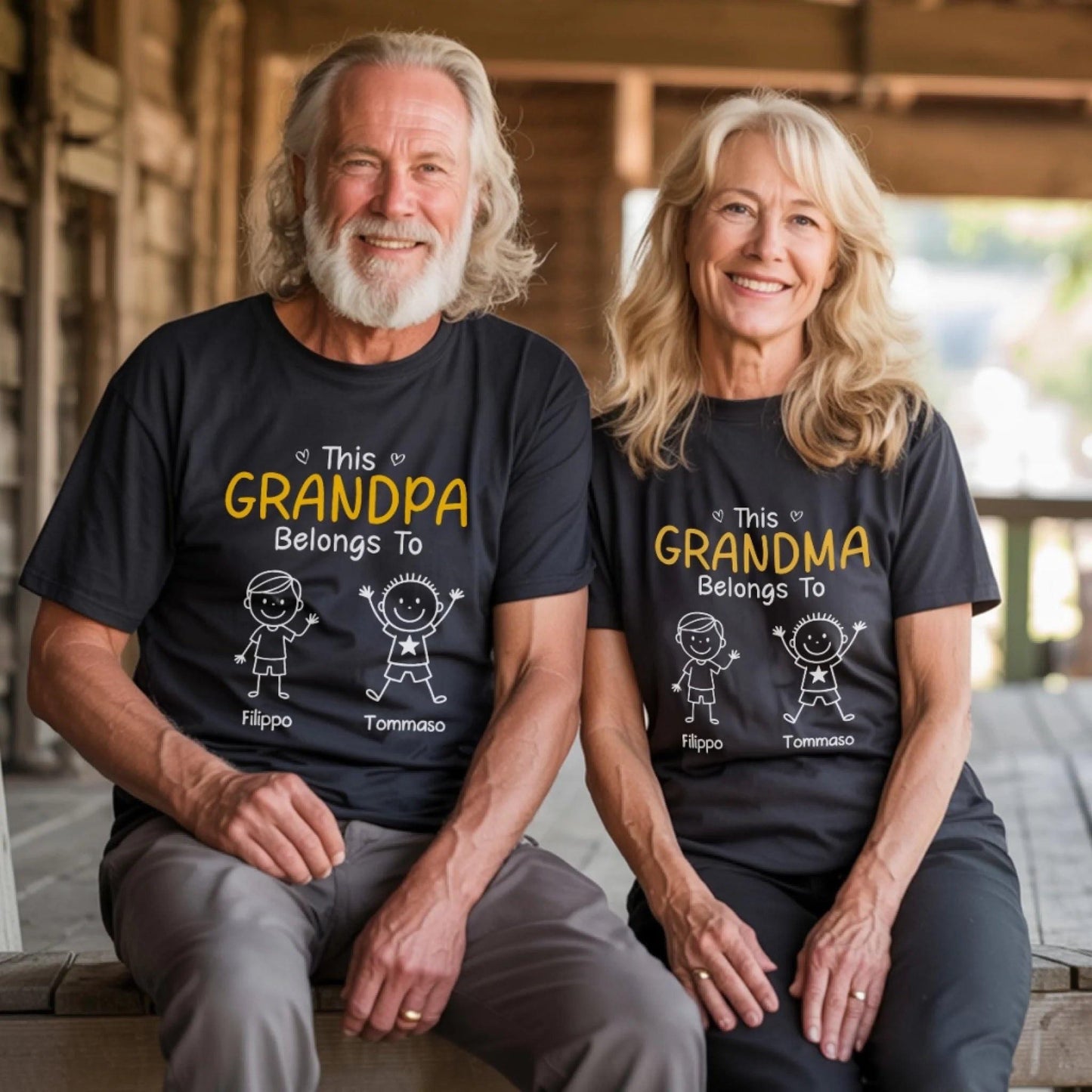 This Grandpa Belongs To Shirt, Custom Grandpa Shirt With Kids Names, Gift For Grandpa From Grandkids, Fathers Day Birthday Gift