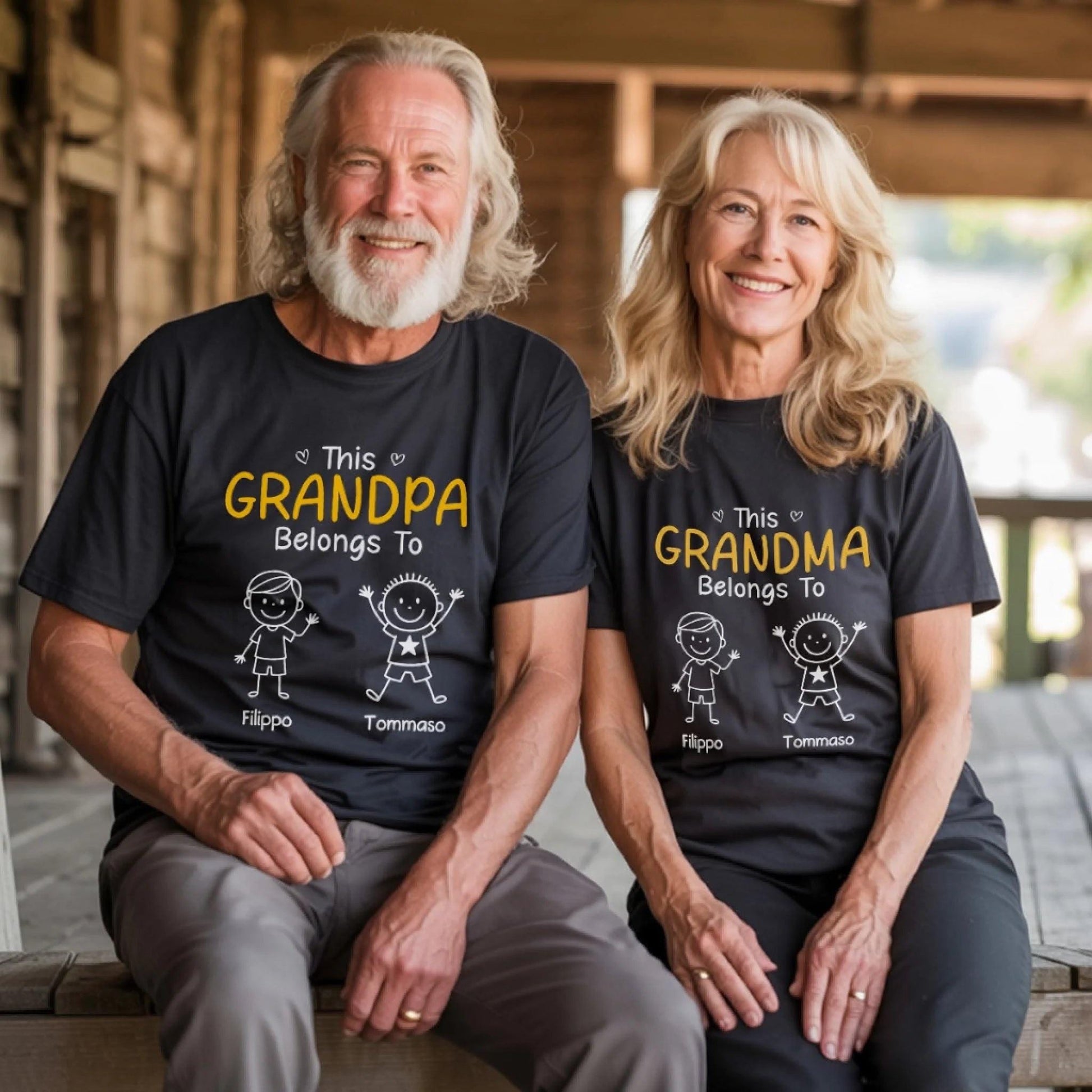 This Grandpa Belongs To Shirt, Custom Grandpa Shirt With Kids Names, Gift For Grandpa From Grandkids, Fathers Day Birthday Gift