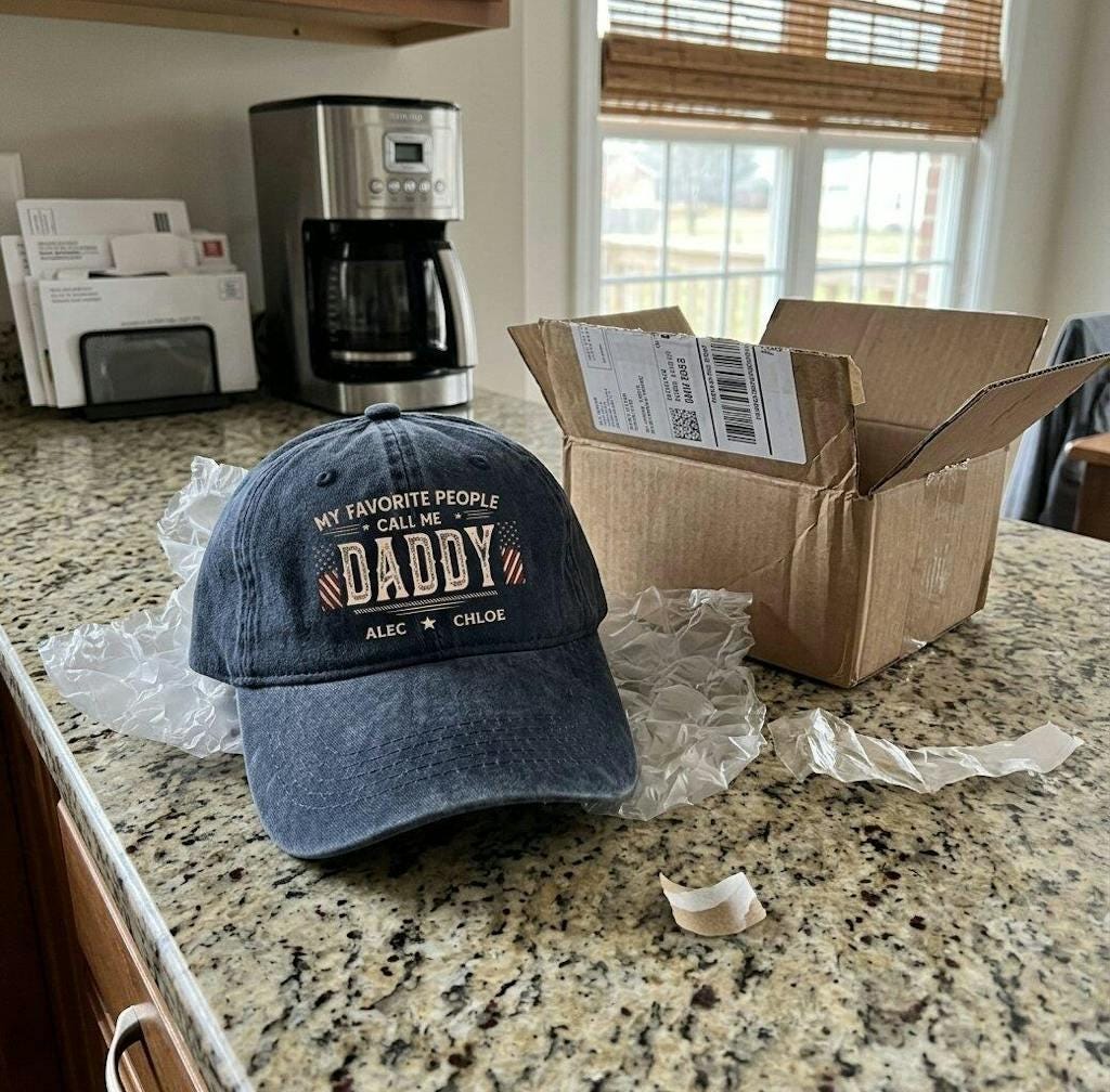 Personalized Dad Hat Custom Papa Cap With Kids Names, Vintage Washed Baseball Cap Gift For Dad Grandpa Fathers Day Birthday