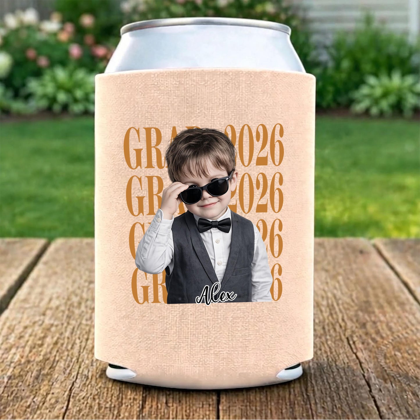 Personalized Graduation Can Cooler 2026, Custom Photo Koozie, Class of 2026 Gift, Senior Party Favor, Graduation Gift for Son Kids