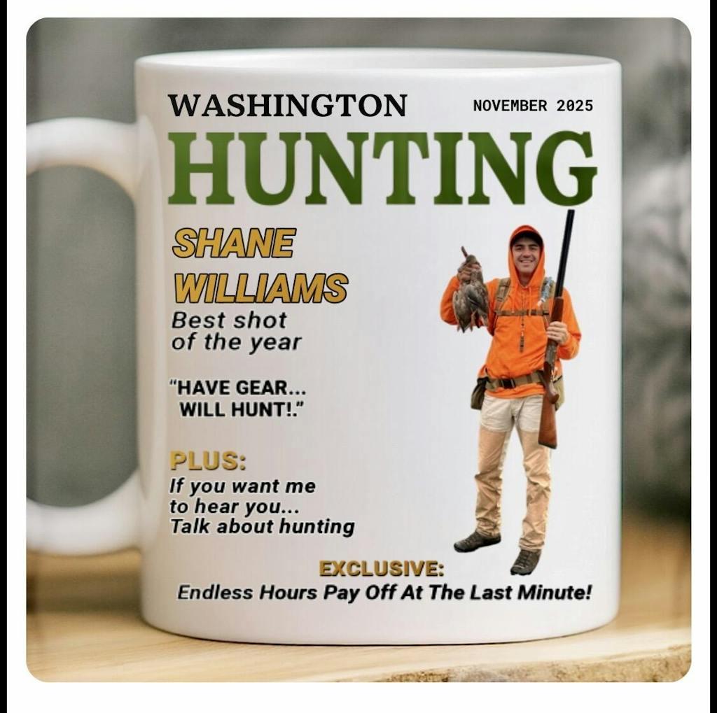 Personalized Hunting Mug Gift for Dad, Custom Photo Hunter Mug, Deer Hunting Gift, Fathers Day Gift, Birthday Gift for Hunter