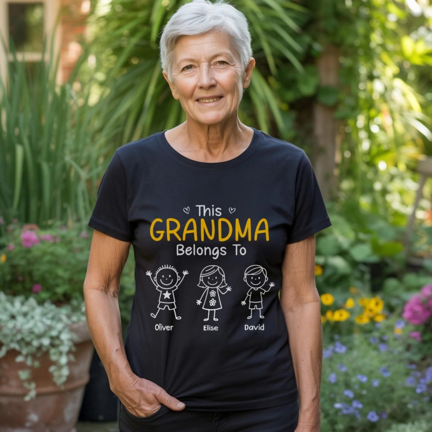 This Grandpa Belongs To Shirt, Custom Grandpa Shirt With Kids Names, Gift For Grandpa From Grandkids, Fathers Day Birthday Gift